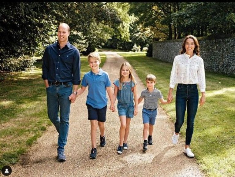 El pr&iacute;ncipe Guillermo y sus hijos.