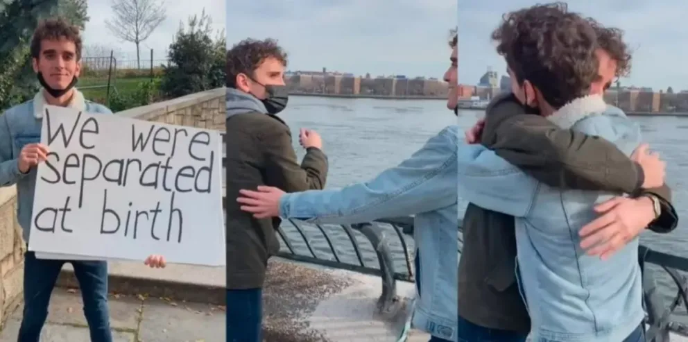 Conmovedora historia: dos gemelos separados al nacer se reencontraron gracias a Facebook