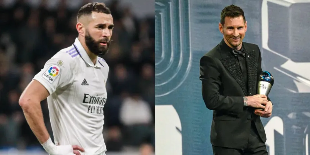 Lo que hizo Karim Benzema al ver que perdió ante Lionel Messi el premio 'The Best'