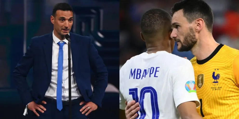 Lo que hizo Hugo Lloris por Lionel Scaloni que enfureció a Kylian Mbappé 