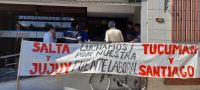 Gasnor: empleados realizaron una manifestación en repudio de los despidos 