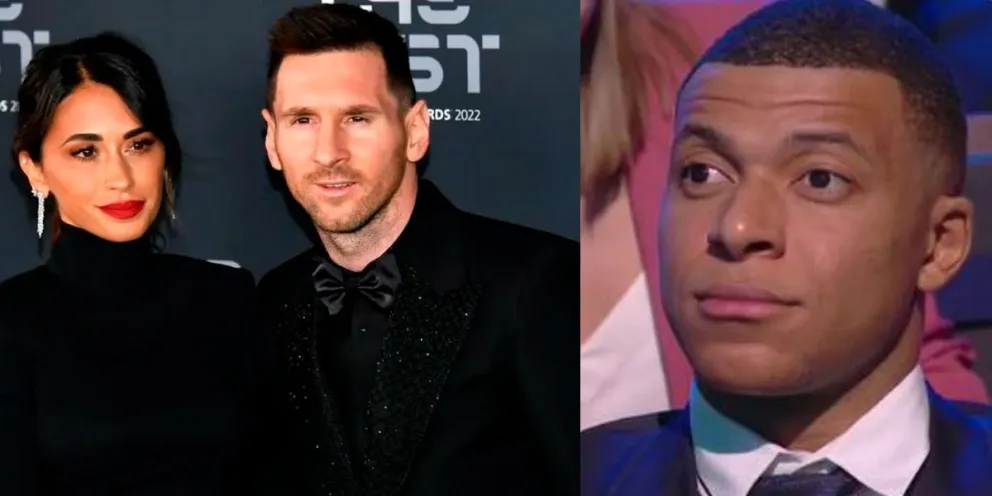 Antonela Roccuzzo quedó pintada: la tremenda confusión de Lionel Messi con Kylian Mbappé en The Best 