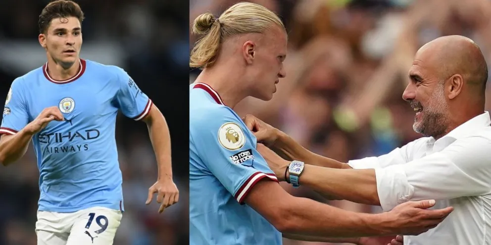 La fuerte discusión entre Guardiola y Haaland que podría beneficiar a Julián Álvarez: esto pasó