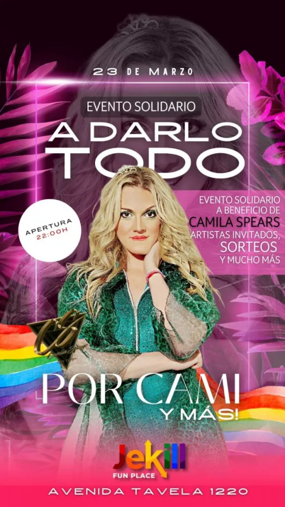 Festival a Beneficio de Camila Spears: se dieron a conocer detalles sobre la mega organización 
