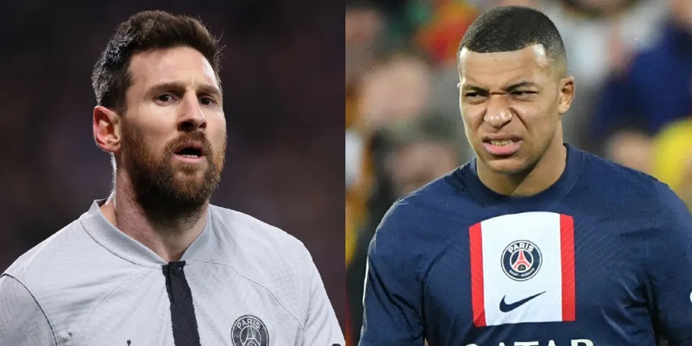 La reacción de Kylian Mbappé al ver a Lionel Messi entrenando con el PSG antes de lo esperado