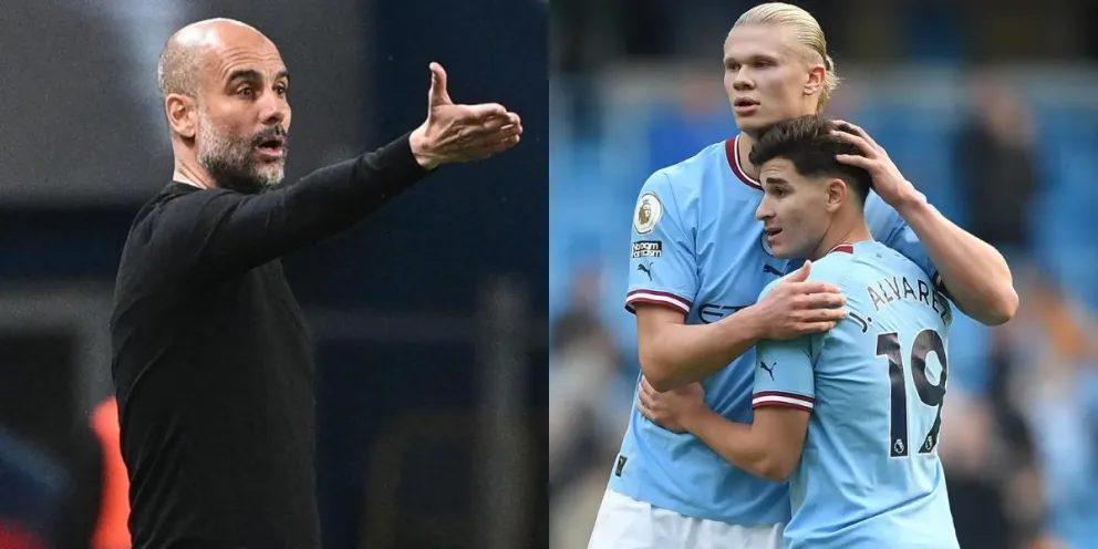 La confesión de Pep Guardiola que decepcionó a Julián Álvarez y Erling Haaland: divide al City 