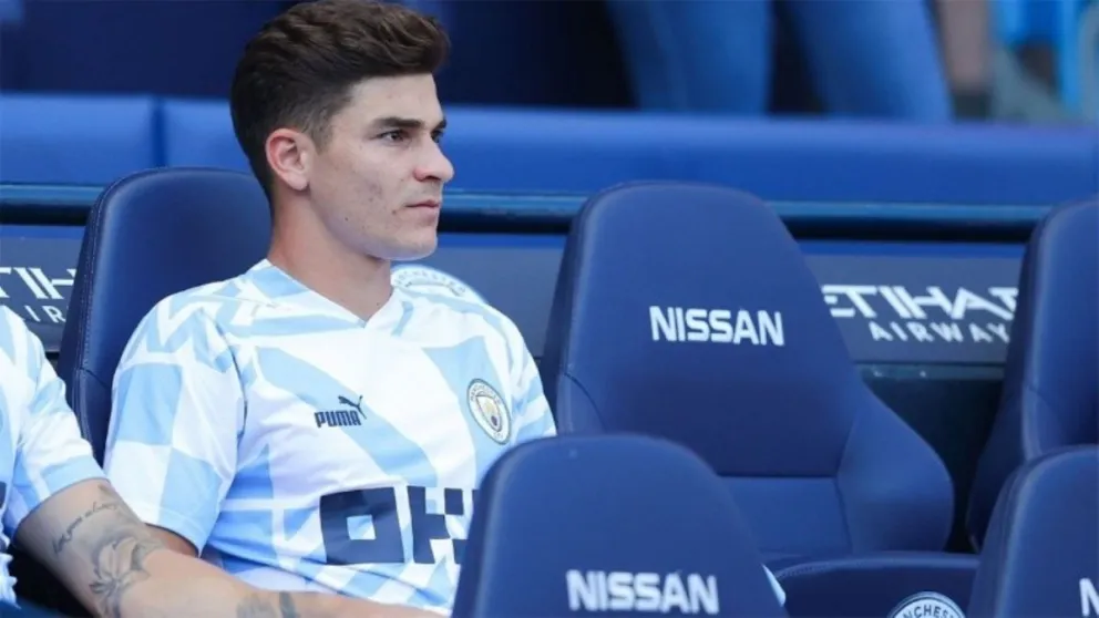 Pep Guardiola vuelve a Castigar a Julián Álvarez en el partido frente a Southampton