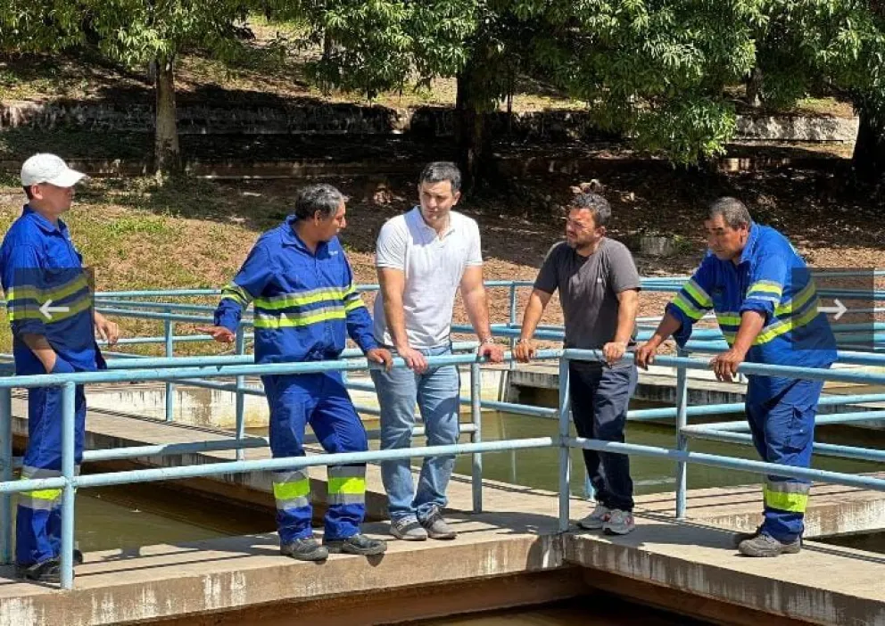 Tras su visita, Ignacio Jarsún aseguró que avanzan las obras de agua en el Norte Provincial