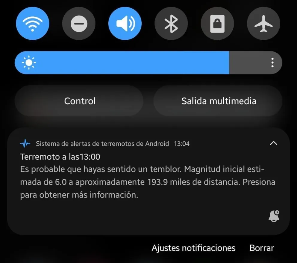 Notificación dió alerta a los salteños sobre un sismo antes que ocurra