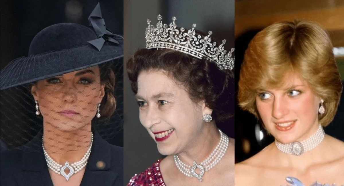 Kate Middleton, Isabel II y Lady Di.