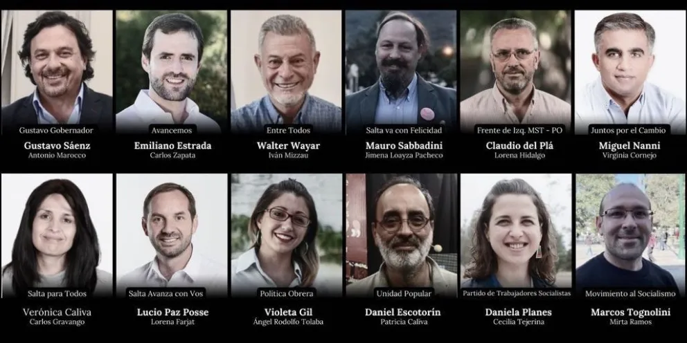 Conoce a los candidatos que competirán por la Gobernación de Salta