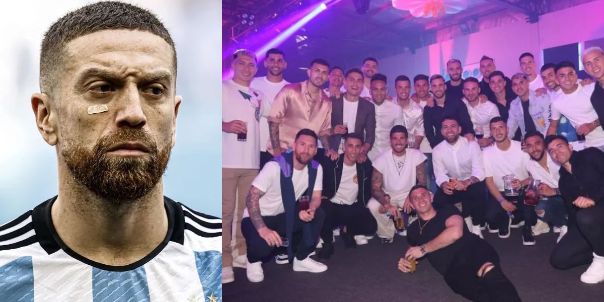 Lo que hizo el Papu Gómez mientras la Selección Argentina festejaba en el predio de la AFA
