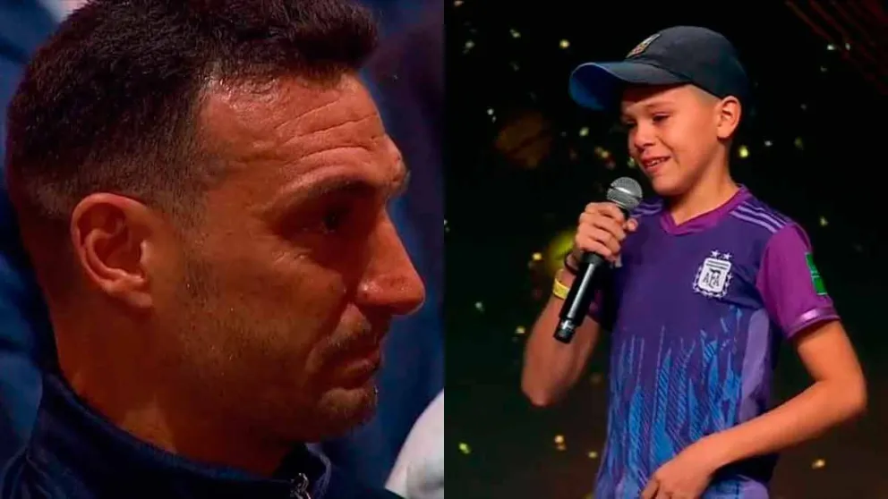 Niño salteño emociona a Lionel Scaloni: emotivo homenaje de la Conmebol a la Selección Argentina