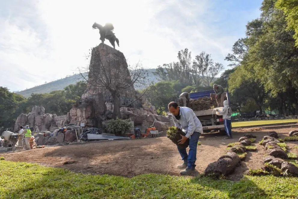 Se ponen en marcha la segunda etapa de obras de mantenimiento en el monumento al General Güemes