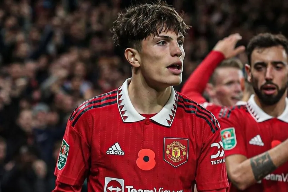 Mientras Argentina lo espera para el mundial sub 20, en Europa comparan a Garnacho con una estrella