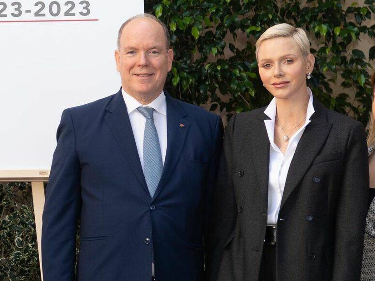 princesa charlene y pr&iacute;ncipe alberto