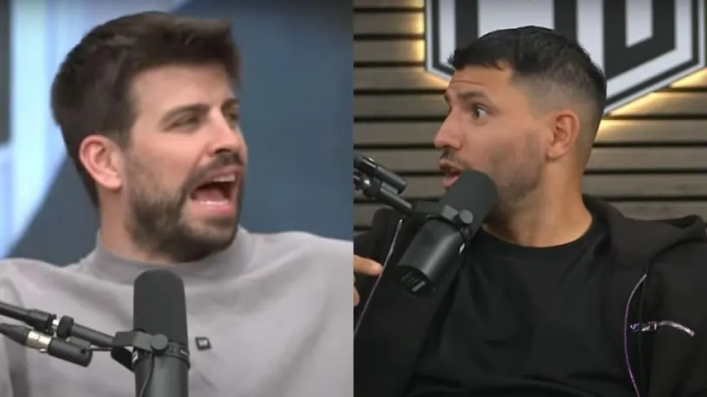 El Kun Agüero explotó en directo y reclamó a Gerard Piqué por su molesta actitud