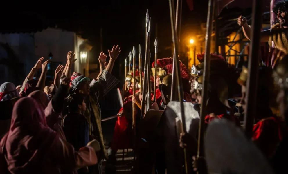 En Chicoana se llevó adelante el tradicional vía crucis viviente y se brindó una representación emotiva