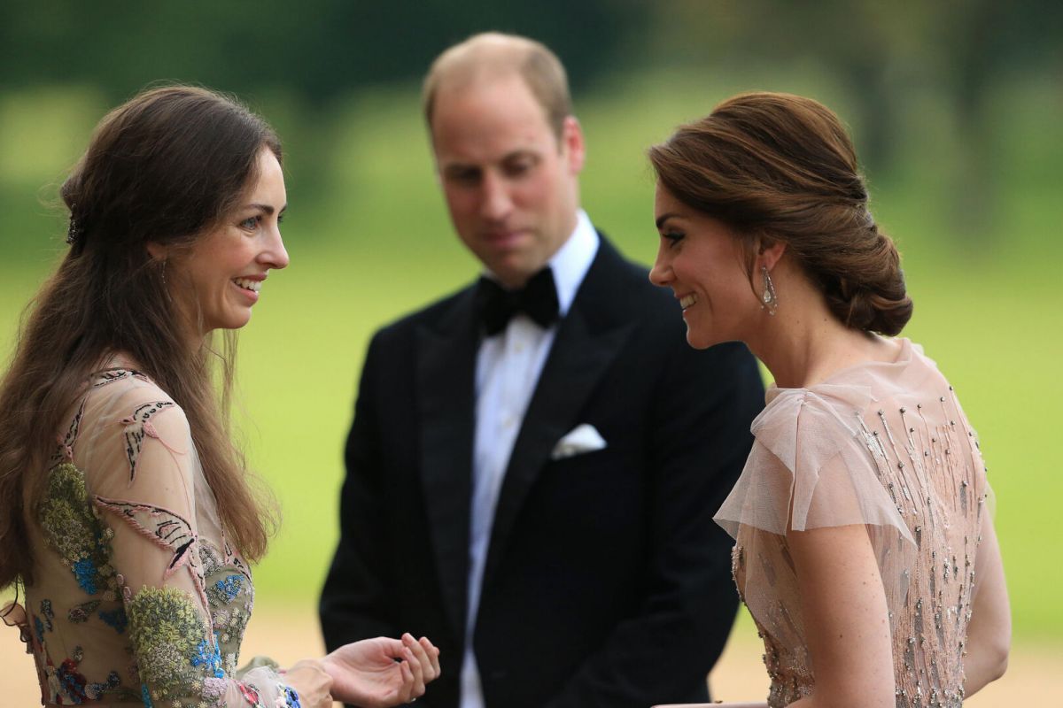 Rose Hanbury junto a Kate y Guillermo.
