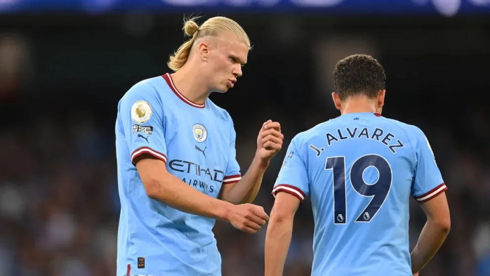  Manchester City ignora a Erling Haaland con un increíble posteo para Julián Álvarez