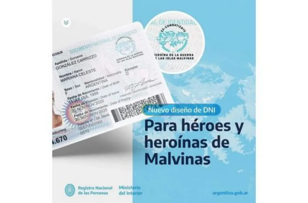 Ya está disponible el nuevo DNI para los Excombatientes de Malvinas en Salta