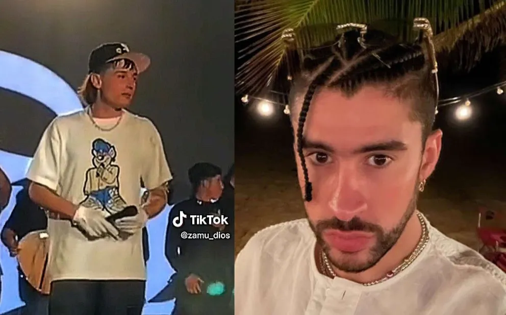 Insultos y pelas: así fue el tenso momento entre Bad Bunny y Peso pluma en Coachella