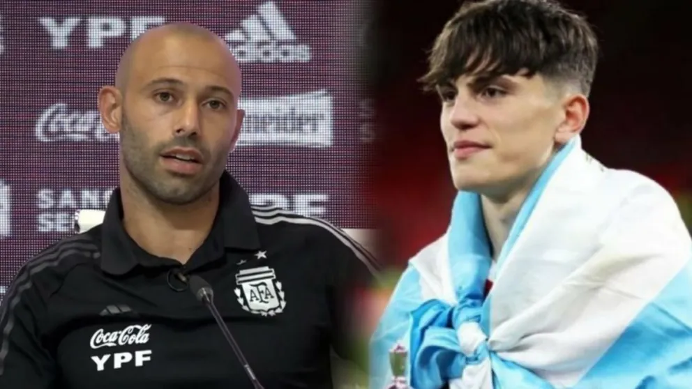 La carta de AFA: Javier Mascherano intentará que Garnacho juegue el mundial sub 20