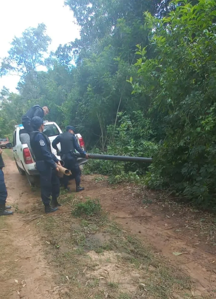 Dos jóvenes detenidos por la sustracción de caños en Salvador Mazza