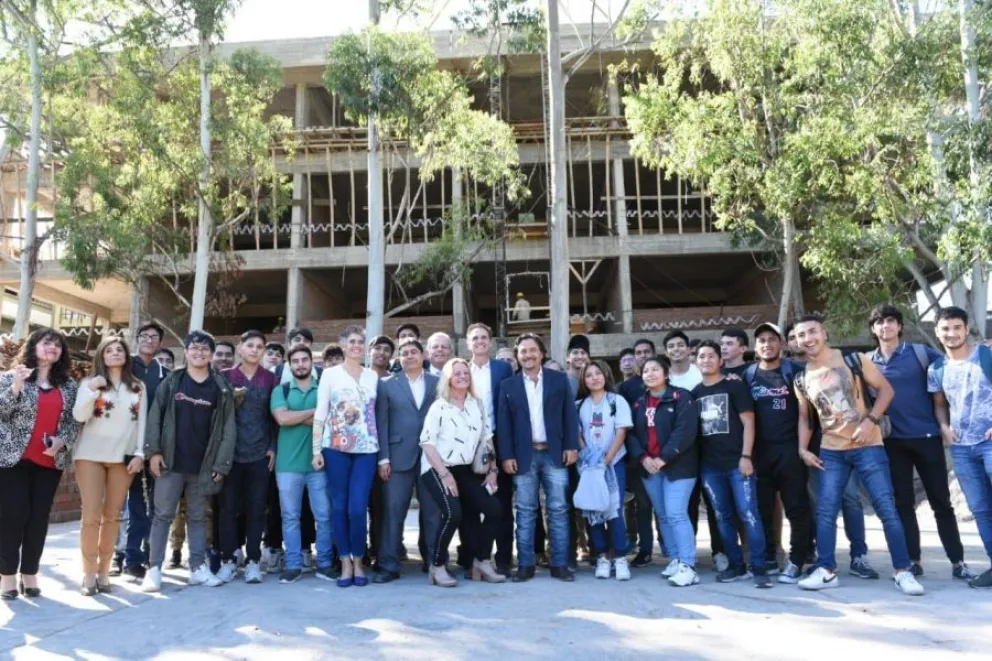 Gustavo Sáenz y Gabriel Katopodis recorrieron la UNSa para verificar las obras para la Facultad de Ingenieria