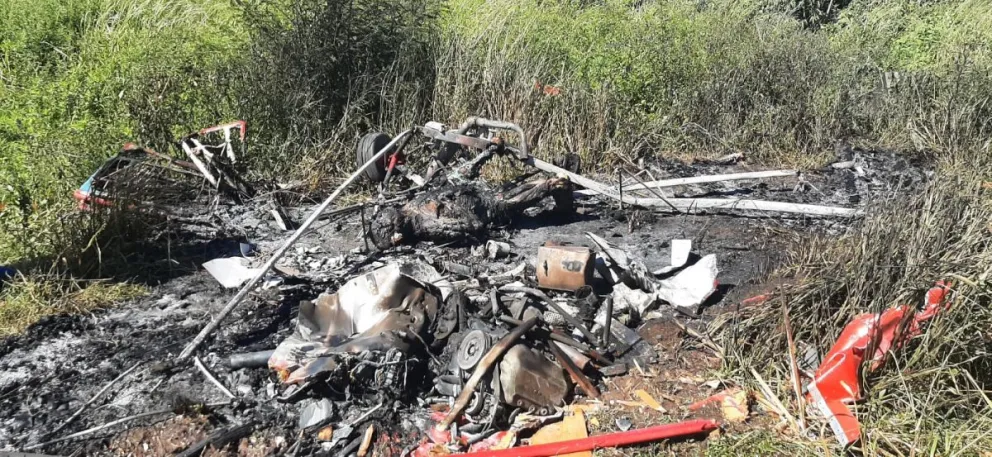 Último momento: una avioneta se estrelló en Metán
