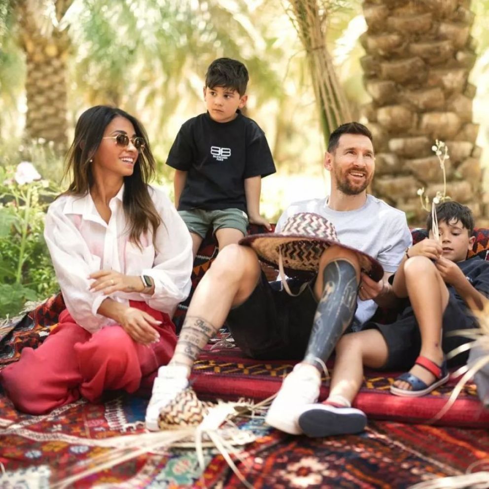 Lionel Messi y su familia