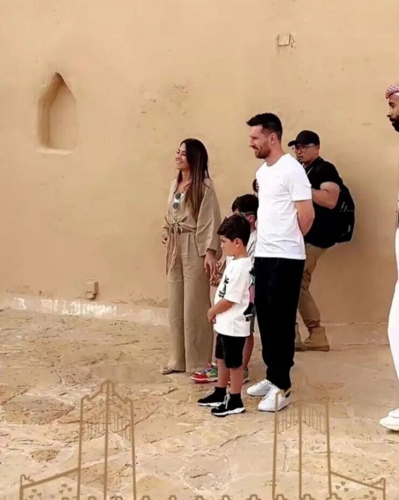 Messi y Antonela en Arabia Saudita