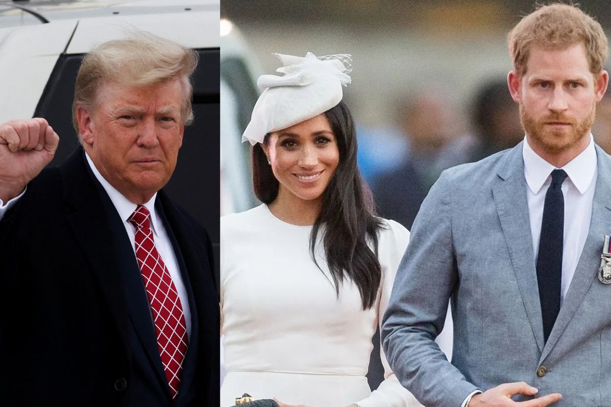 Donald Trump y los duques de Sussex.