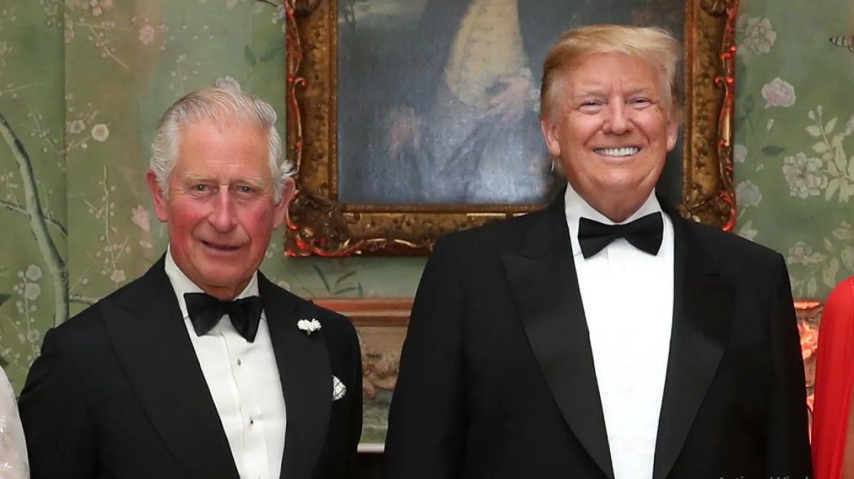 Carlos III y Dondald Trump.