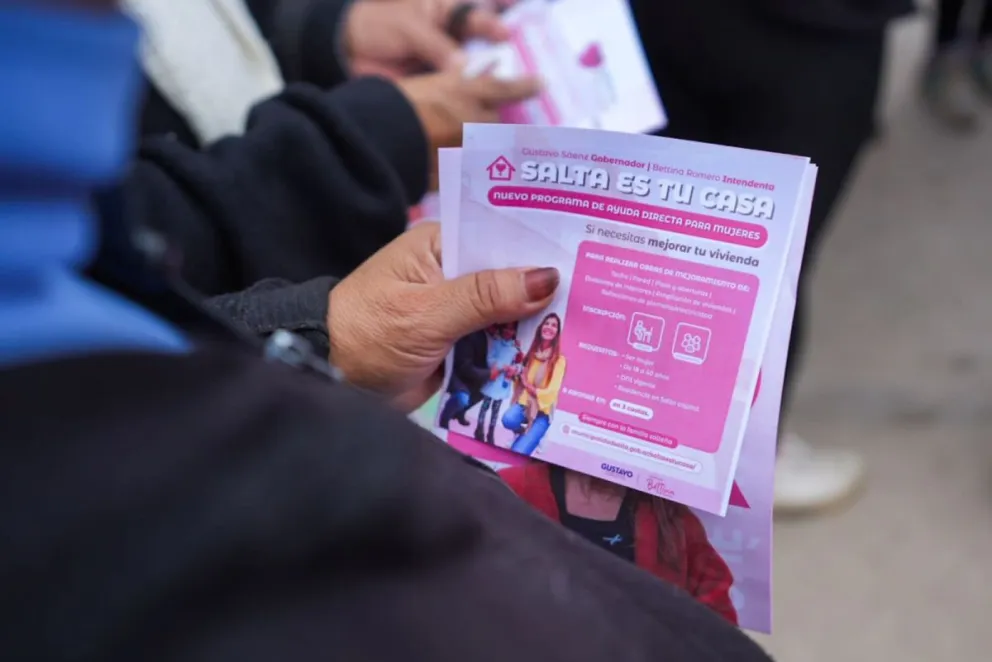 “Salta es tu casa”: Bettina Romero presentó un programa para ayudar a mejorar los hogares