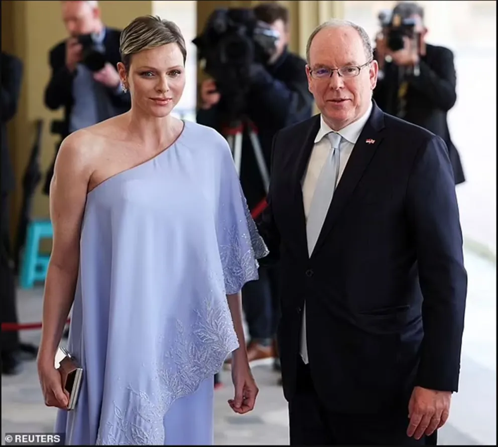 Mira no más: así de bella lució la princesa Charlene en su llegada al palacio de Buckingham