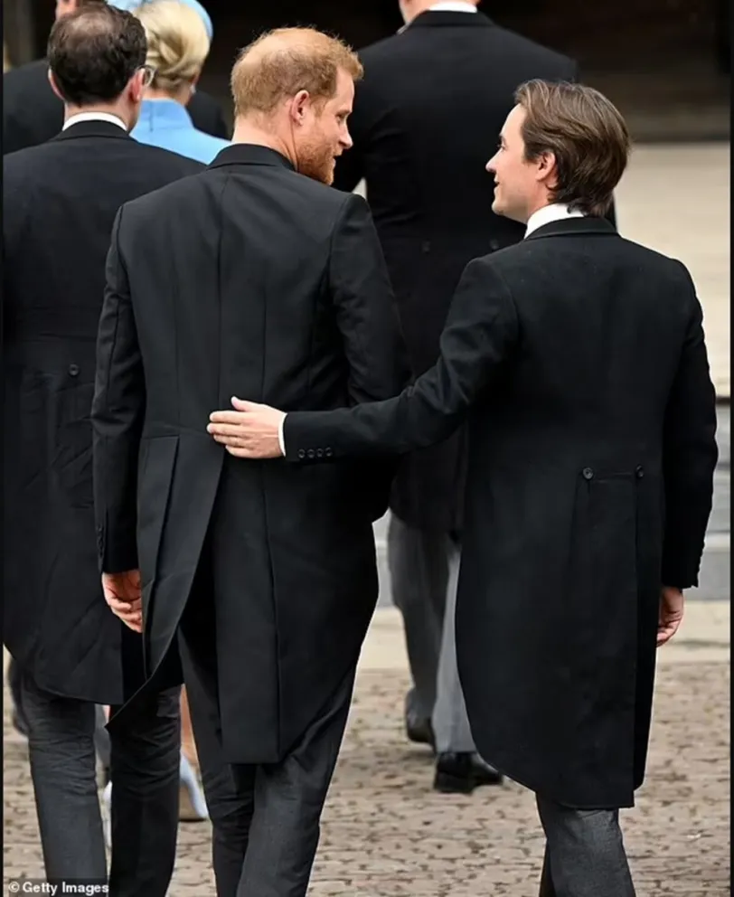 Intrigante: esto le comentó el príncipe Harry a Jack Brooksbank esposo de la princesa Eugenia al llegar a la Abadía de Westminster