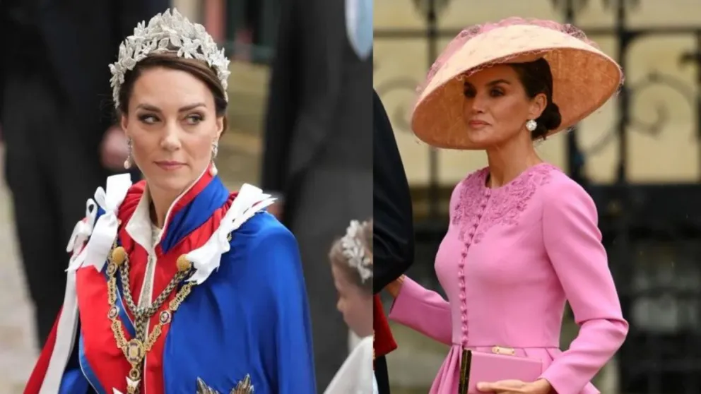 Sale a la luz polémica discusión entre la reina Letizia y Kate Middleton horas antes de la coronación