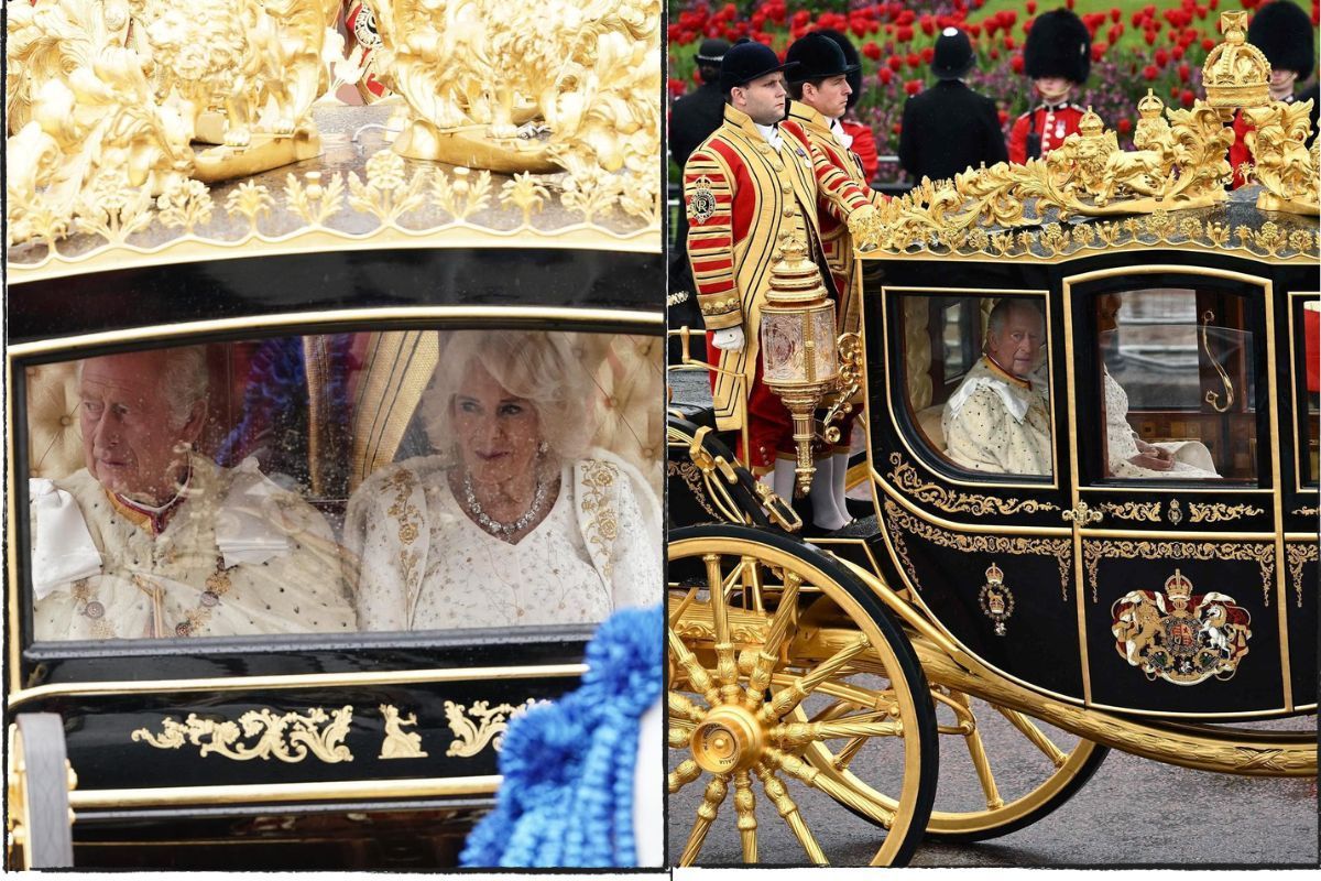 Rey Carlos III y Camila Parker en el carruaje