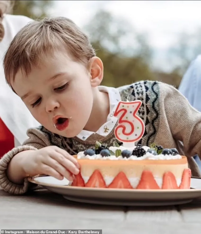 Conoce al 'pequeño rival del príncipe Louis: Carlos de l,uxemburgo (en su cumpleaño 3)
