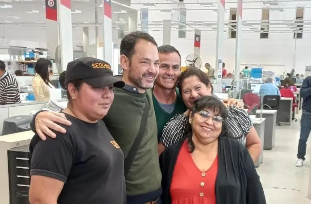 Emiliano Durand fue recibido con aplausos en el Centro Cívico Municipal 