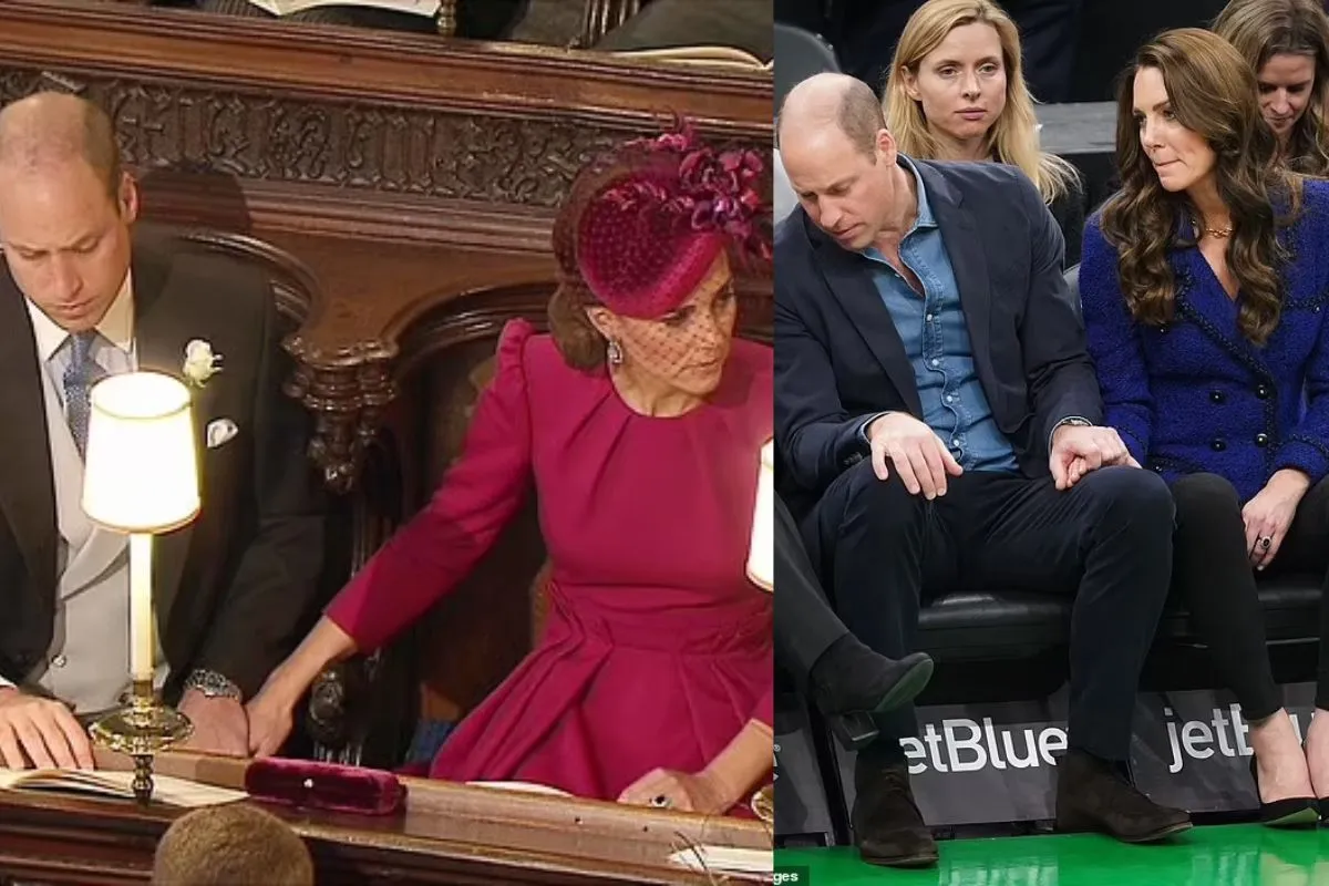 Muestras de cari&ntilde;o de Guillermo y Middleton.