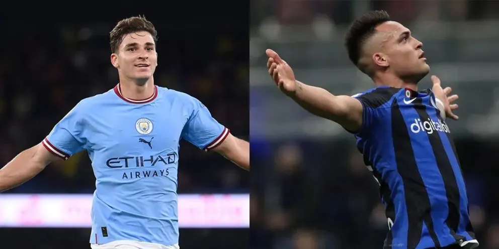 Lautaro Martínez sonríe: el insólito dato que preocupa a Guardiola y Julián Álvarez sobre la Champions 