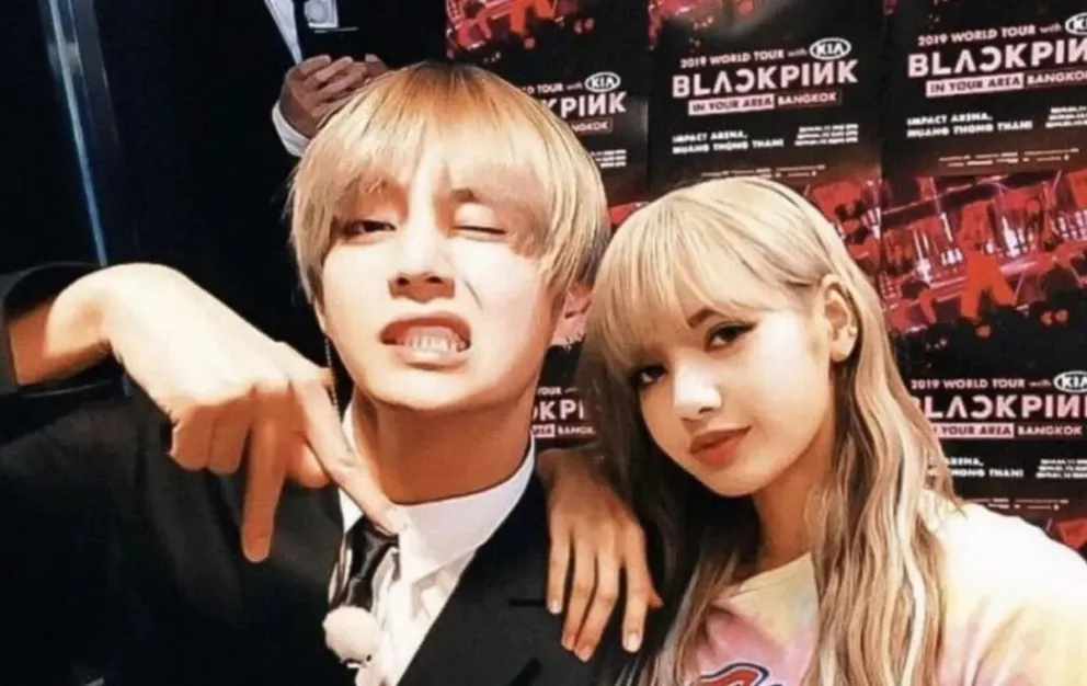 La foto viral de V de BTS y Lisa de Blackpink que enloqueció a los seguidores en la web
