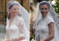 Así lucen las versiones 'pobres' de los vestidos que Kate Middleton y Pippa Middleton usaron para casarse