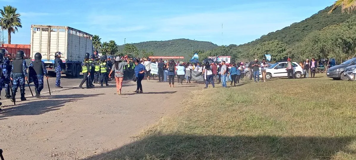 corte ruta protesta