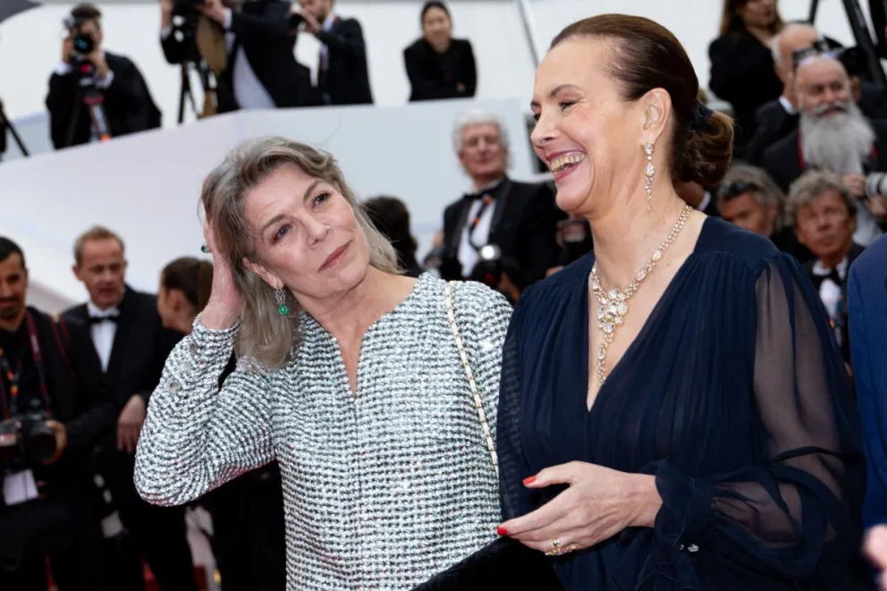 Así impactaron Carolina de Mónaco y Carole Bouquet en el Festival de Cannes: se robaron todas las miradas