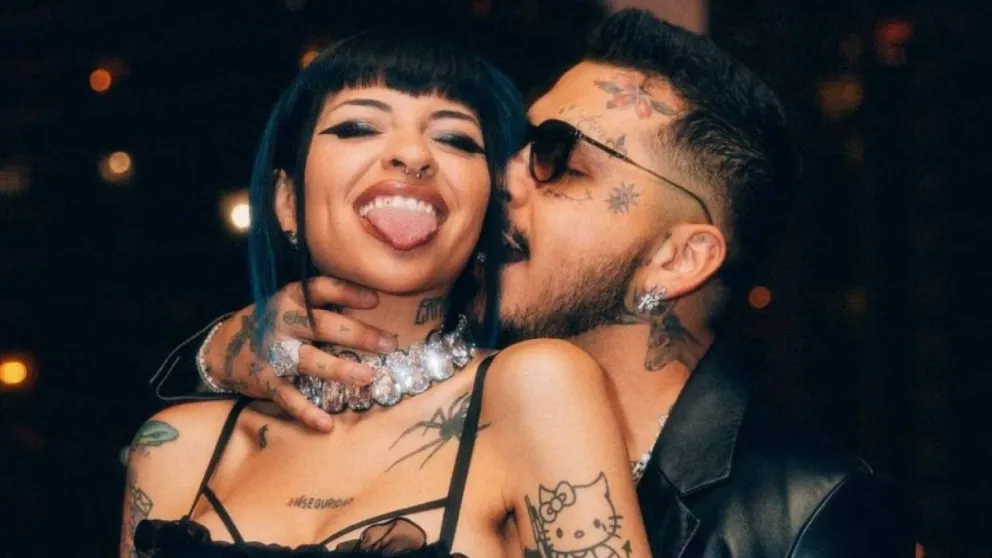 Un beso de película: el video de Christian Nodal y Cazzu que muestra su romántico encuentro