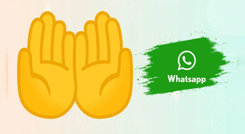 WhatsApp comunicó el verdadero e increíble significado del emoji de las "palmas juntas"