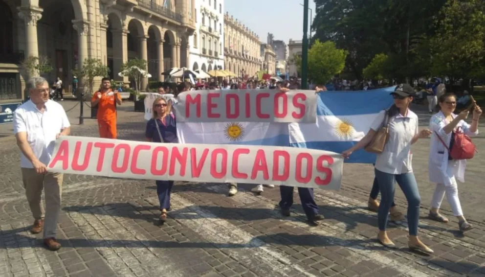 Marcha de Autoconvocados Docentes y de Salud: estos son los cortes de tránsito en el centro de la ciudad 